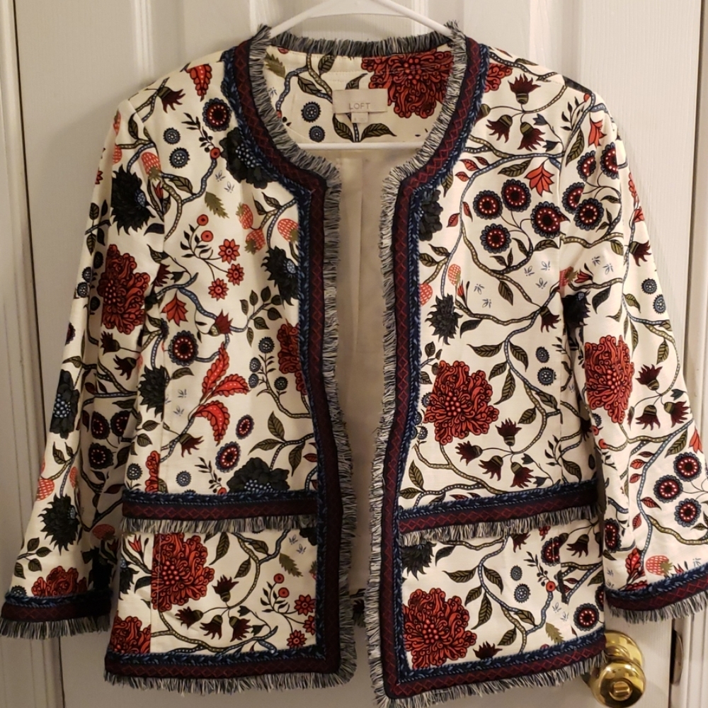 Loft Beautiful vibrant colors Jacket